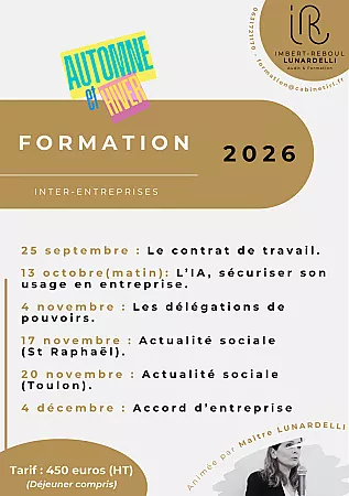 Formation automnale en droit social